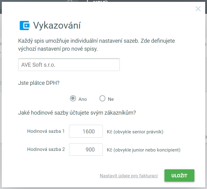 Buďte o krok napřed díky správnému nastavení pro vykazování
