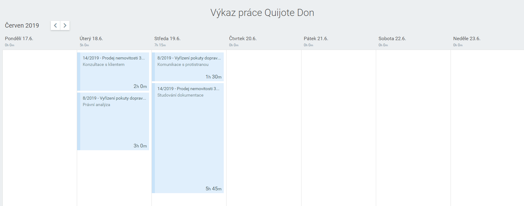 Výkaz práce jako na dlani